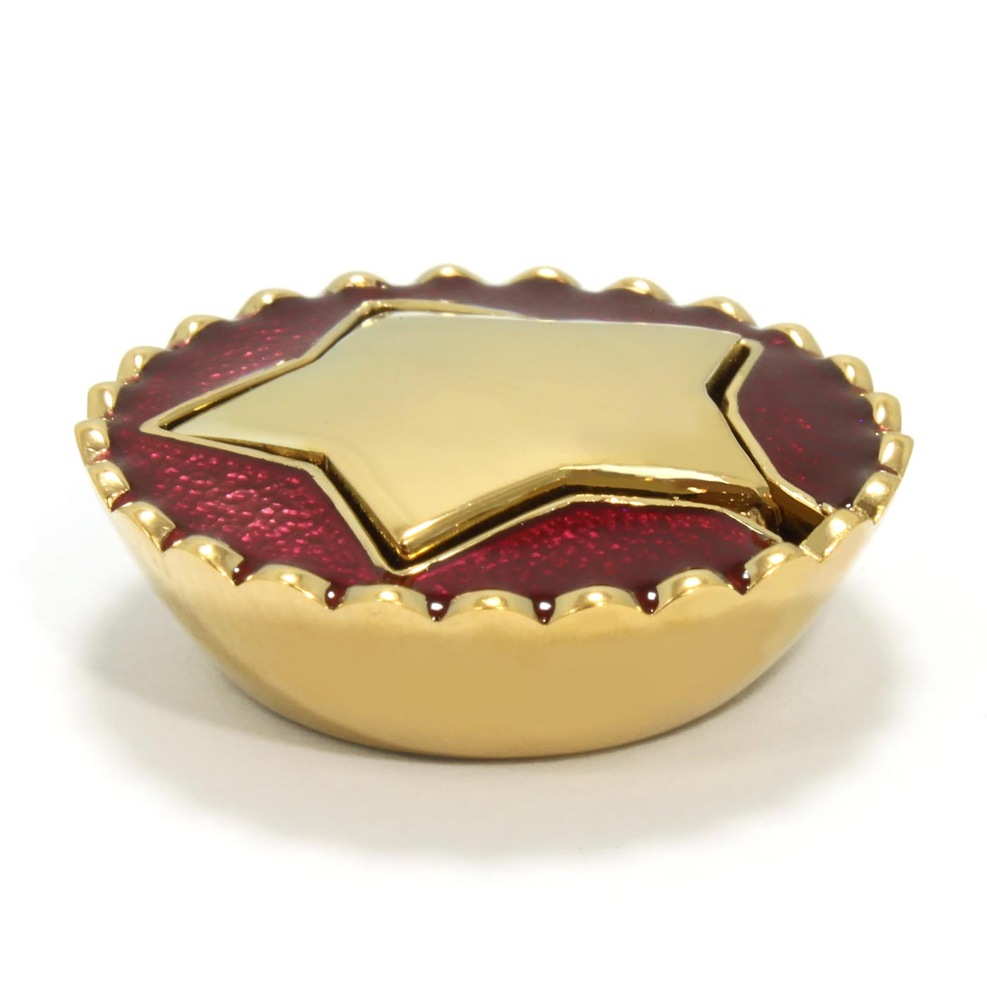 Mince Pie Necklace in 24ct Gold-Plated Silver